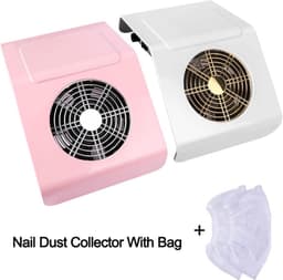 Nagelstofafzuiger - Nail Dust Collector - Nagelstudio Benodigdheden - Krachtige Zuigkracht - 40W - Wit — thumbnail 2