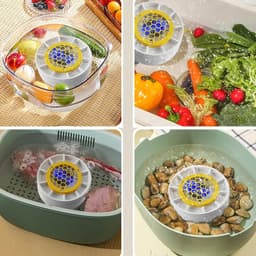 Fruitwasmachine - Centrifuge schaal - Voedselbereiding - Draadloos ontwerp - 112 x 58 cm - Enkele Attribuut — thumbnail 3
