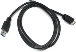 USB 3.0 Kabel - Adapterkabel Datakabel - Externe Schijf Verbinding - Snelle Dataoverdracht - 1 Meter - Zwart — thumbnail 1