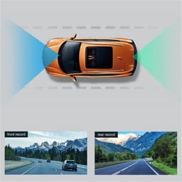 Auto Dashcam - 4K Cam DVR - Veilige Ritten - Dubbele Lens Opname - 4 inch Scherm - Zwart — thumbnail 4