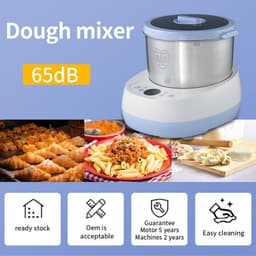 Deegmixer - Keukenmachine - Deeg Kneden - Touchscreen Bediening - 5 Liter Kom - Rood — thumbnail 2