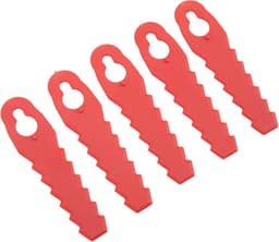 Kunststof Grasmaaiermessen - Vervangende Bladen Tuin - Gazon Onderhouden - Snelle Installatie - 25 stuks - Rood — thumbnail 3