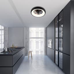 Plafondventilator | 40 cm | plafond ventilatoren | LED | zwart | kunststof | modern functioneel design — thumbnail 4