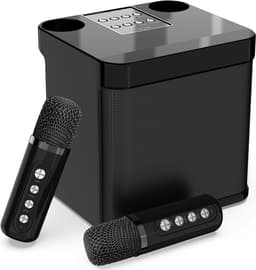Karaoke set voor volwassenen met draagbare Karaoke Machine 2 draadloze microfoon Bluetooth PA-systeem - USB TF AUX - Home Party Ourdoor Kerstcadeaus karaoke set voor volwassenen — thumbnail 1