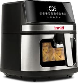 Heteluchtfriteuse - Airfryer XXL - Gezond Frituren - Dubbele Weerstand - 8 Liter - Zwart — thumbnail 1