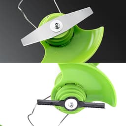 Reservemesjes Grastrimmer - Grasmaaierbladen Vervanging - Gazon Onderhoud - Combinatie Metaal Kunststof - 20 stuks 15 cm - Zwart — thumbnail 4