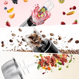 Elektrische Hakmolen - Keukenmachine - Maalt Eten - 3-in-1 Functionaliteit - 2 Liter Kom - Zilver — thumbnail 4