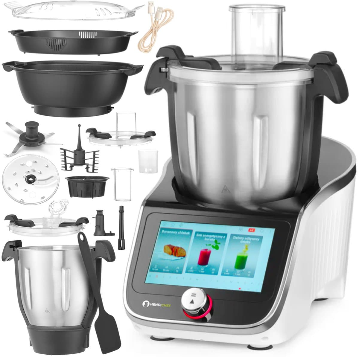 Hendi HendiChef IPC - Keukenmachine - 20 Functies - 4,5L - 1400W — afbeelding 1