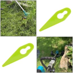 Dailygoods- Snijbladen 100 Stuks - Compatibel met Gtech ST01/ST02/ST04/ST05/ST20/GT3.0/GT4.0/GT50 - Duurzaam ABS - 70x25mm - Goed Snijeffect - Eenvoudig te Installeren - Grasmaaierbladen — thumbnail 2