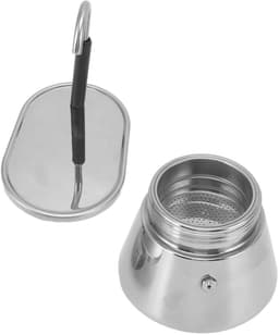 Dailygoods- Espresso Maker - Roestvrijstalen Moka Pot - Draagbaar Koffiezetapparaat - Lichtgewicht - Grote Capaciteit - Compact Ontwerp — thumbnail 3