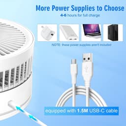Statiefventilator - Zomerkoeling - Staande ventilator - Verkoeling woonkamer - Slaapkamer ventilator - Hittegolf oplossing - Verstelbare ventilator - Ventilator met afstandsbediening - Stille ventilator - Frisse lucht in huis - Ventil — thumbnail 2