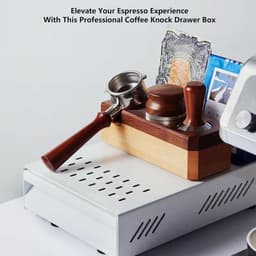 Koffie Klop Doos - Espresso Klopper - Koffiedik Verwerken - Grote Capaciteit - 348 cm Lengte - Wit — thumbnail 5