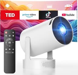 Draagbare Short Throw Beamer met Android TV en WiFi 6 — thumbnail 1