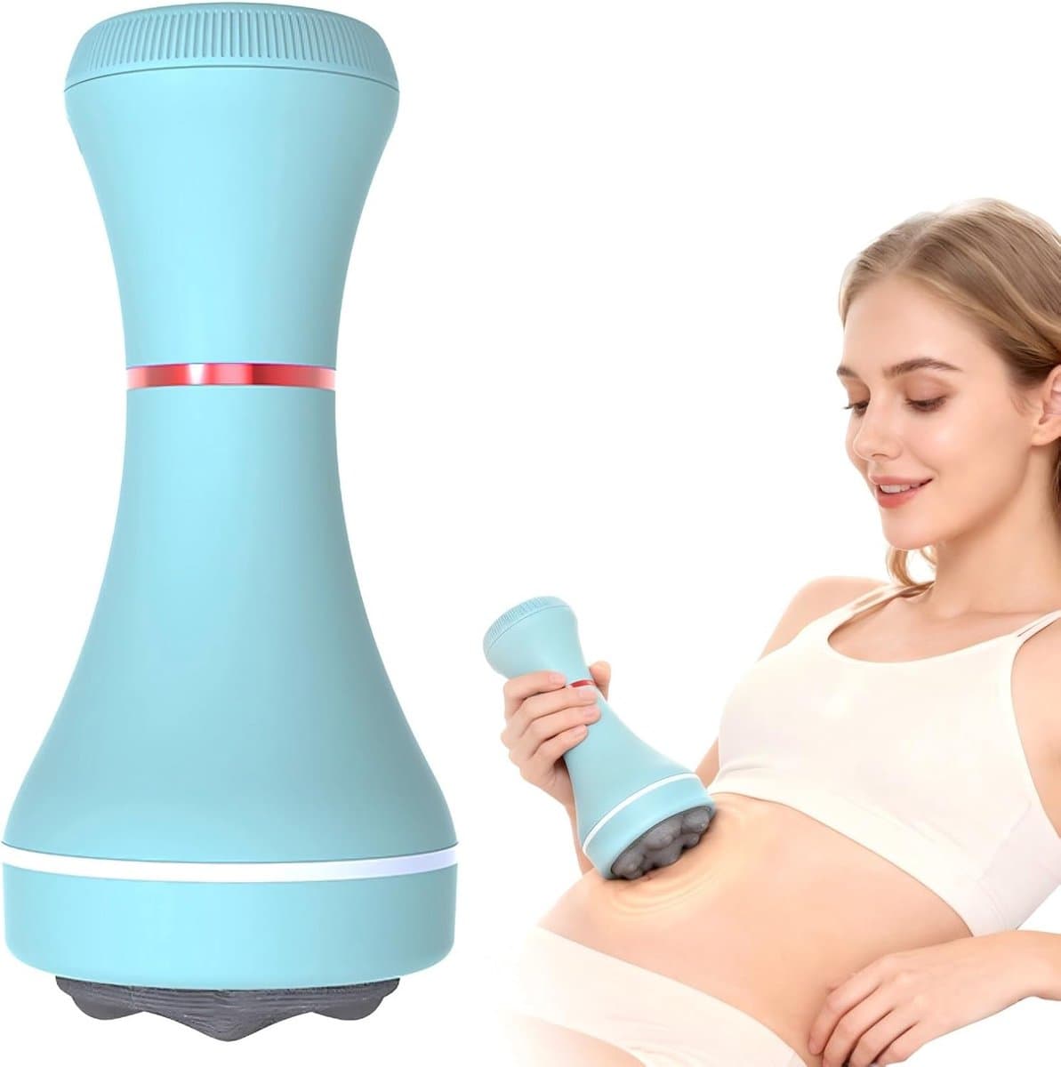 Diepweefselmassageapparaat voor vrouwen, met 5 massagekoppen en vibratietherapie, geschikt voor cellulitismassage op benen, dijen, buik, nek en schouders. — afbeelding 1