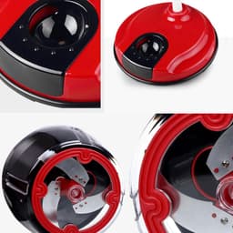 Handmatige Keukenmachine - Trekkoord Hakker - Groenten Snijden - Vaatwasmachinebestendig - 20 cm Hoog - Rood — thumbnail 4