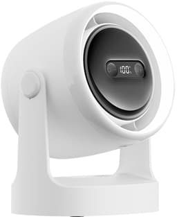 VHV-Tafelventilator en Circulatieventilator 2-in-1 - Stille USB Bureauventilator met Nachtlampje - Krachtige Turbine Mini Ventilator - Compacte Luchtcirculator voor Studentenkamer, Slaapkamer, Kantoor en Outdoor — thumbnail 1