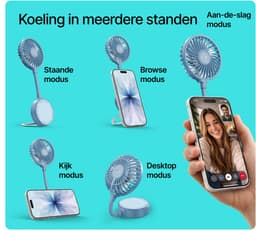 Fresh 'n Rebel Magnetic Fan - Bubbly Blue — thumbnail 2