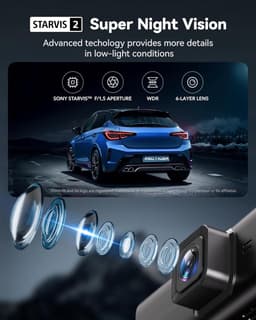 4K Dash Cam - Auto Camera - Veilige Ritten - Touchscreen Bediening - 3.18 Inch Scherm - Zwart — thumbnail 4