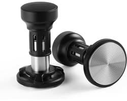 Espresso Tamper - Koffie Aanstamper - Perfect Koffie Zetten - Geluidsfeedback Klik - 58 mm - Zwart