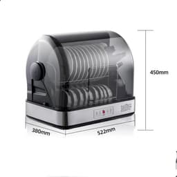 Compacte Vaatwasser - Desinfectiekast - Servies Drogen - Hoge Temperatuur Ontsmetting - 54 Liter - Wit — thumbnail 3