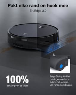 ECOVACS DEEBOT X12 OmniCyclone Robotstofzuiger – FocusJet 46.000 Pa vlekbehandeling – Herbruikbare stofbak – PowerBoost snelladen– 22.000 Pa zuigkracht – OZMO Roller 3.0 – ZeroTangle 4.0 – AIVI 3D 4.0 – 75°C heet water – 1.000 m² — thumbnail 2