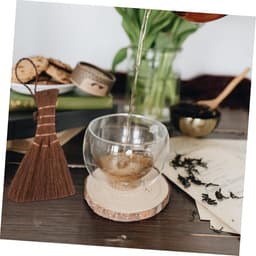 Mini Bezem - Handbezem Schrobbezem - Kleine Oppervlakken Schoonmaken - Lichtgewicht Ontwerp - 34 Gram - Bruin — thumbnail 3