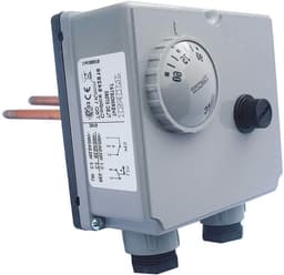 Dubbele Thermostaat - Verwarming Controle - Regelen Temperatuur - WiFi Connectiviteit - 230 Volt - Grijs — thumbnail 1