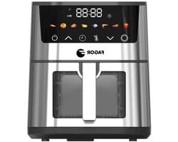 Heteluchtfriteuse - Airfryer - Gezond Frituren - 8 Programma's - 5 Liter - RVS