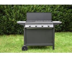 Grill Garden – Gasbarbecue 4 branders – Plancha – Deksel