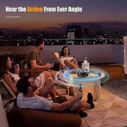 Mini Projector, 1080p HD Home Theater Video Projector, Draagbare Filmprojector met AUX USB Interfaces, voor IOS Android Smartphones Tablets — thumbnail 3