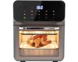 Elektrische Oven - Heteluchtfriteuse Stoom - Snel Koken - Visueel Touchscreen - Compact Formaat - Zwart