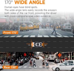 Dashcam Pro - Auto Camera - Veilige Rit - Dual Camera 4K - 64GB Inbegrepen - Zwart — thumbnail 3
