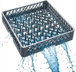 Afwasmand - Vaatwasser mand - Professioneel afwassen - 64 stabiliserende vingers - 50 x 50 cm - Grijs — thumbnail 1