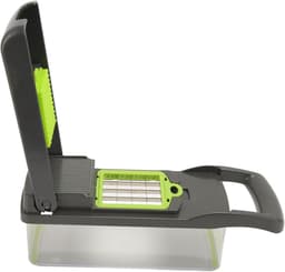 Groentenhakker - Keukenmachine Multihakker - Snel Groenten Snijden - Inclusief Wasbak - 33x12x12 cm - Groen — thumbnail 3