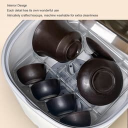 Mini Afwasmachine - Theekop Wasmachine - Snelle Reiniging - 360 Graden Spoelen - 4L Capaciteit - Wit — thumbnail 3