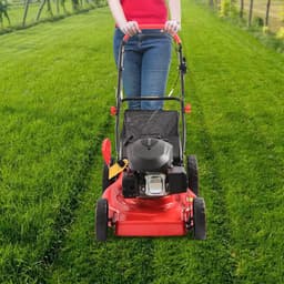 Benzine grasmaaier - Gazonmaaier motor - Gazon onderhouden - 8 Hoogte standen - 51 cm maaibreedte - Rood — thumbnail 2