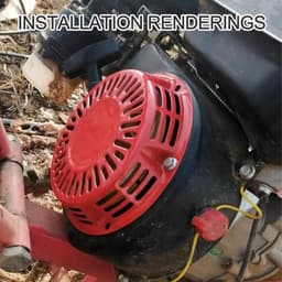 Startmotor Starter - Trekstarter Motor - Grasmaaier Onderhoud - Directe Vervanging - Zwart — thumbnail 1