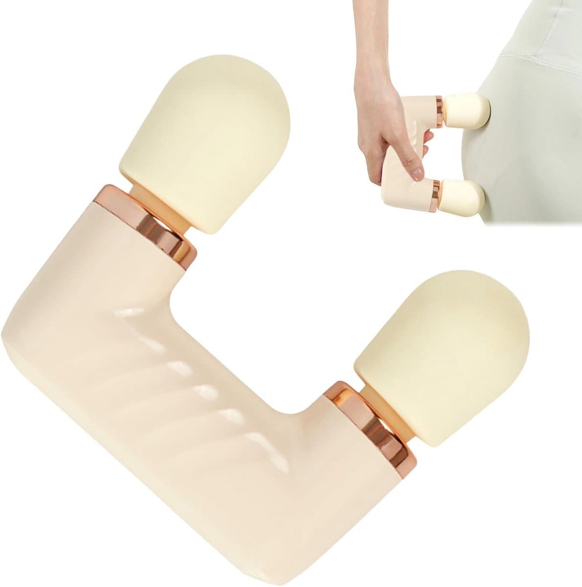 Mini Massage Gun, Double Head Body Massage, Muscle Relaxation Device, for Sports, Women, Men, Workers, Professionals, Travel, Home, Office, Gym, Travel — afbeelding 1
