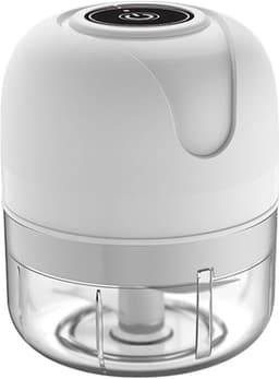 Mini Hakmolen - Keukenmachine - Ingrediënten Snijden - Draadloos USB Oplaadbaar - 250 ml - Wit — thumbnail 1