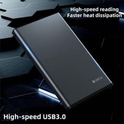 Externe harde schijf - Mobiele opslag - Bestanden opslaan - Snelle USB 3.0 - Tot 2 TB - Zwart — thumbnail 4