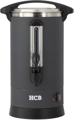 HCB® - Professionele Horeca Percolator - 20,5 liter - 135 kopjes - zwart - 230V - RVS / INOX Perculator - Elektrisch koffiezetapparaat - Volautomatische koffiemachine - 33x37x56 cm (DxBxH) - 3.40 kg - 1355 — thumbnail 1