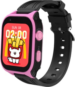 DrPhone KidsTimeX14 – 4G Kinder Smartwatch met GPS - WhatsApp – Videobellen – Bluetooth – Hotspot – SOS – Nederlandse Mobiele App - Camera & 1.83” HD Touchscreen – Simkaart Slot - IP67 Waterdicht - Roze/Zwart — thumbnail 1