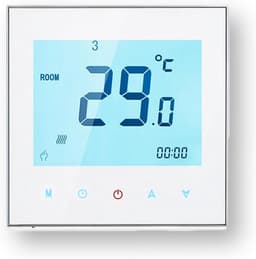 Programmeerbare Wifi Thermostaat met Touchscreen voor Verwarming en Airconditioning - Compatibel met Alexa & Google Home — thumbnail 1