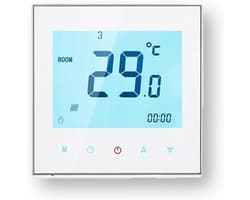 Programmeerbare Wifi Thermostaat met Touchscreen voor Verwarming en Airconditioning - Compatibel met Alexa & Google Home