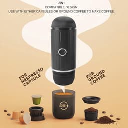 Draagbare Elektrische Espressomachine - USB Oplaadbaar en Ideaal voor Reizen — thumbnail 3