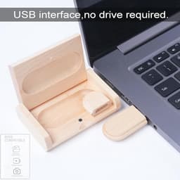 Externe USB schijf met houten behuizing en opslagcapaciteit tot 64 GB — thumbnail 2