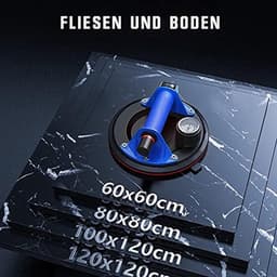 Zuiglifter voor Tegels en Glas - Metalen Handgreep, Max. 360 kg, 20 cm — thumbnail 2