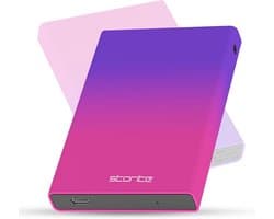Draagbare externe harde schijf 1 TB USB 3.0 met led-display - Compact voor PS5, PC, Mac, en laptop