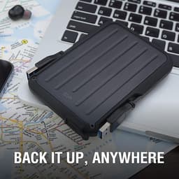 Robuuste 1TB Externe Harde Schijf - Schokbestendig en Waterbestendig - Draagbare USB 3.0 Harde Schijf voor PC, Mac en Laptop — thumbnail 2
