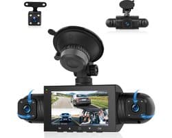 4-Kanaals Dashcam Auto met 360 Graden Opname